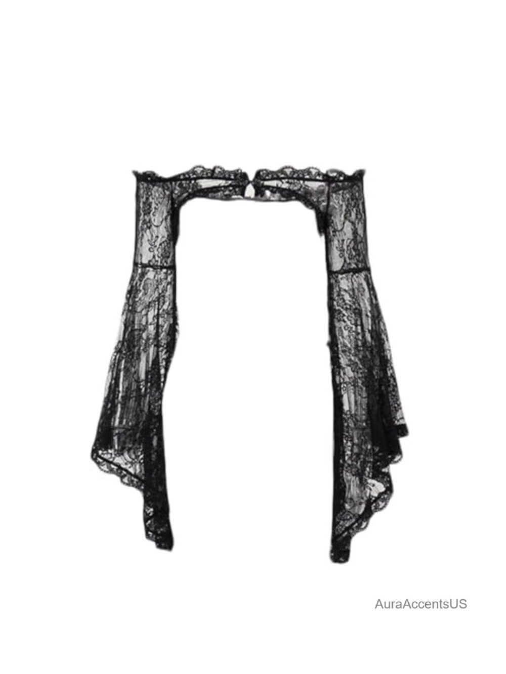 Gothic Lace Shrug Crop Top Halloween Costume Women Cosplay Cape